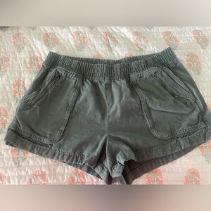 Aerie Olive Green Elastic Waistband Pants